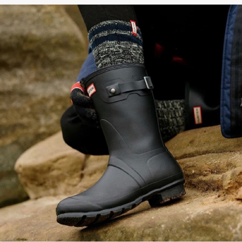 Hunter Women’s Original Short RainBoot size 10 Matte Black